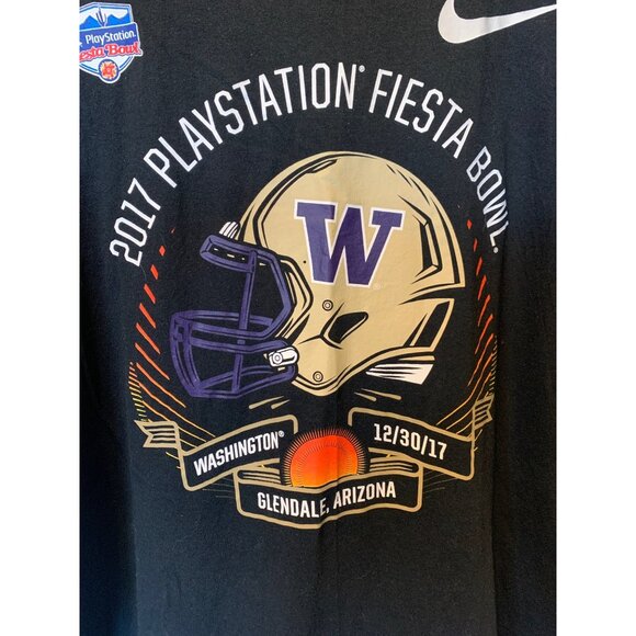 🍒 2/$20 🍒 2017 Playstation Fiesta Bowl University of Washington Nike sz 2X - Picture 1 of 5